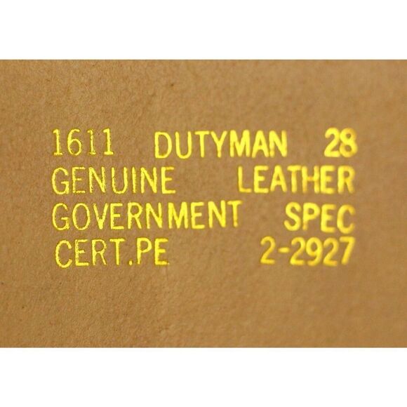 NEW DUTYMAN 1611 BLACK GENUINE LEATHER RMVBL BUCKLE SECURITY POLICE BELT 28 (14D - Picture 7 of 9